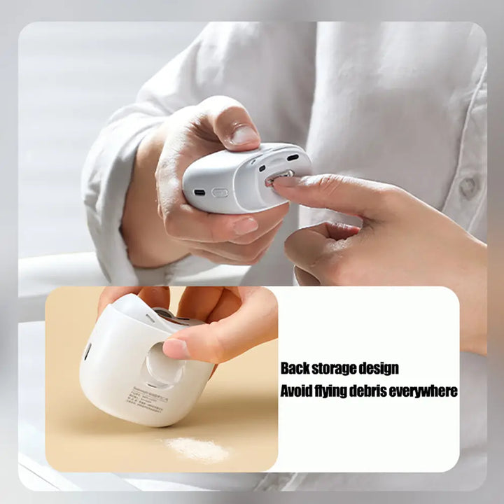 Seemagic Electric Automatic Nail Clipper Pro Infrared Protection Upgrade Cutter Head LED Light Nail Trimmer for Adult & Baby